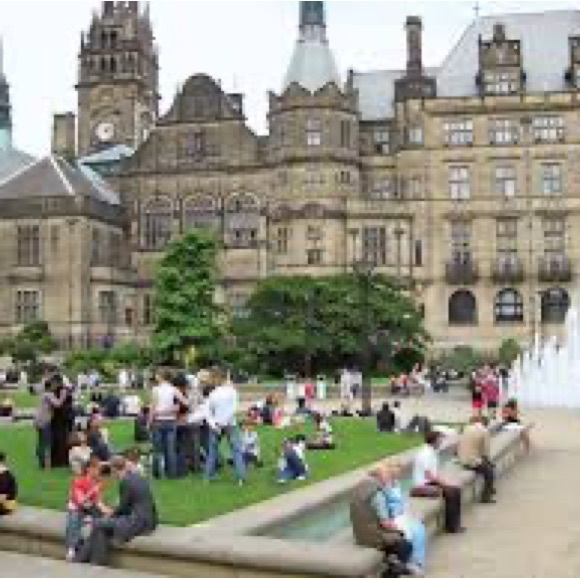 Vintage Sheffield, England, silver plated, fruit, spoons, or salad, spoons - Picture 3 of 16